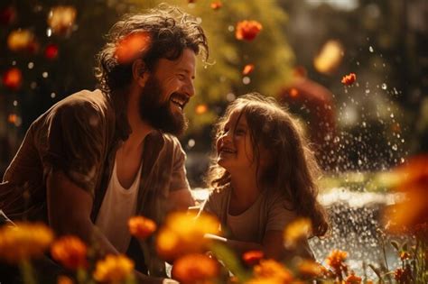 Premium AI Image | Joyful Family Gathering at the Park Generative AI