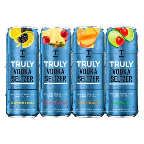 Buy Truly Vodka Hard Seltzer Variety, 8 Pack, 12 fl. oz. Cans Online at ...