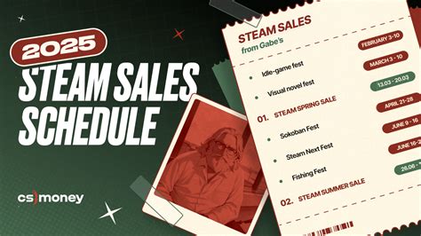 Steam Sales calendar for 2025 - Dohertysltd