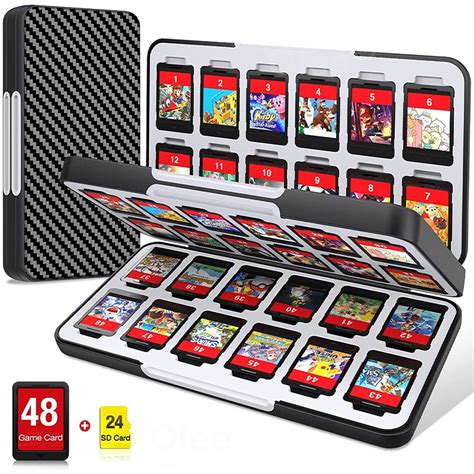 Nintendo Switch with 48 Games Card Slot&amp;24 Micro SD Cartridge Slots ...