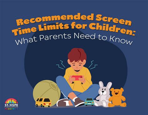 Recommended Screen Time Limits for Children | St. Hope Pediatrics