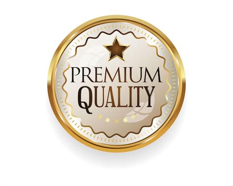Premium Vector | Premium quality golden design badge vector collection