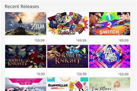 Nintendo Switch eShop games and prices revealed | Eurogamer.net