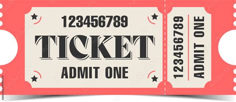 Ticket Stock Vector | Adobe Stock