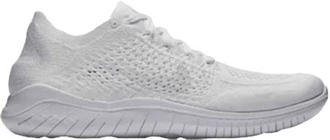 Nike Free RN Flyknit 2018 Triple White | Nike free rn, Nike men, Nike free