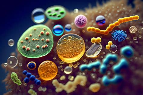 Various Viruses, Microbes and Bacteria, Types of Microorganisms Under ...