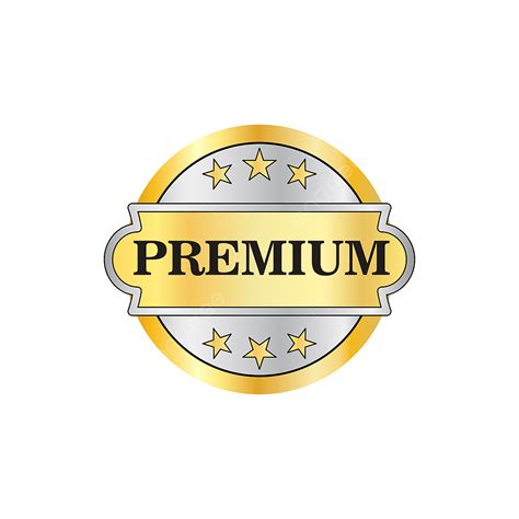 Premium Gold Label Vector Art PNG, Premium Golden Label Icon In Flat ...