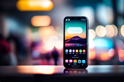 smartphone móvel. novo celular móvel brilhante. modelo de telefone ...