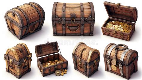 Illustration of Treasure Chest Icon for Video Games Stock Illustration ...