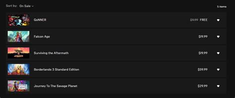 How to add games to your Epic Games Store wishlist