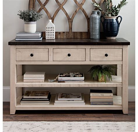 Small Console Table With Drawers And Shelf at Jason Turner blog