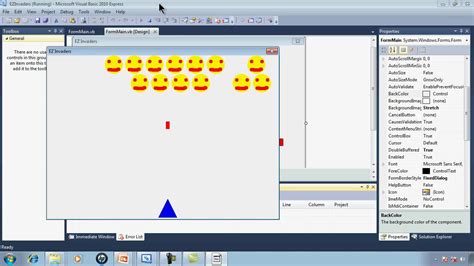 Visual Basic Express 2010 Tutorial 32 EZInvaders Part 1 Simple Video ...