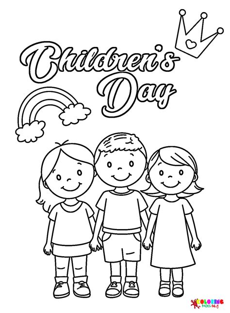 Happy Childrens Day Coloring Pages Coloring Pages