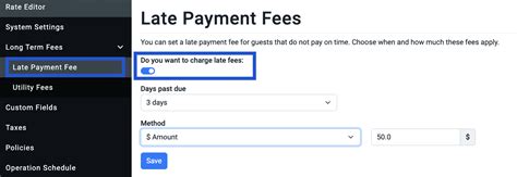 How to set up late fee auto-apply in Cozy?