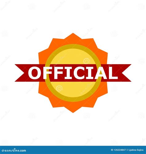 Official Icon, Vector Illustration on White Background Stock Vector ...
