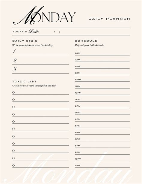 Daily Schedule Planner