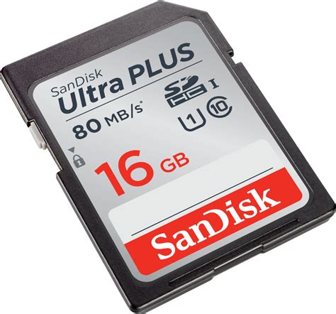 SanDisk Ultra PLUS 16GB SDHC UHS I Memory Card SDSDUSC-016G-AN6IN ...