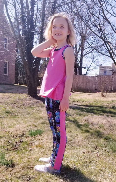 Lolly’s Pop Stripe Leggings Sizes 2T to 14 Kids PDF Pattern