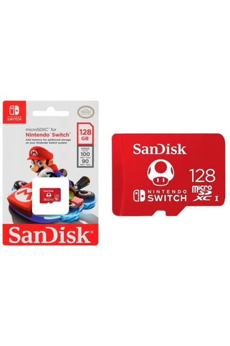 Sandisk 128gb Nintendo Switch Microsdxc Hafıza Kartı 100mb/60mb/s V30 ...