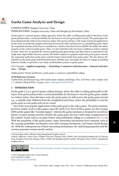 (PDF) Gacha Game Analysis and Design