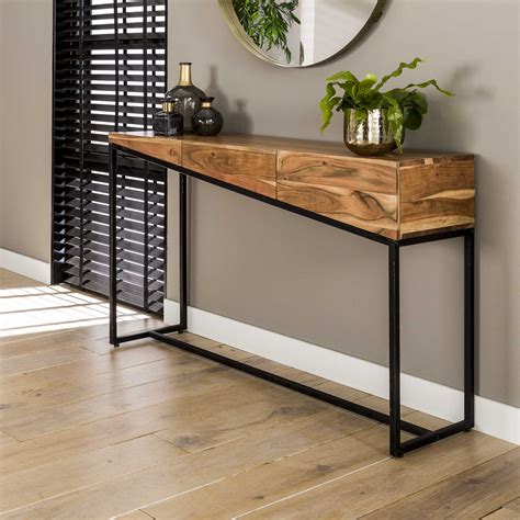 Console d'entrée moderne 2 tiroirs MELBOURNE | Consoles | Pier Import