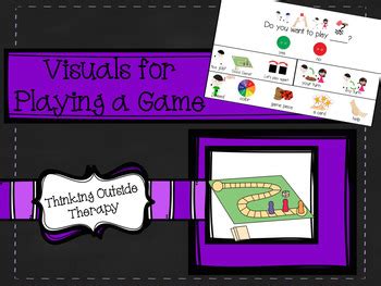 Visuals for Playing Game by Thinking Outside Therapy | TpT