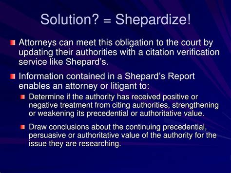 PPT - Using Free Shepard’s and KeyCite in the Law Library PowerPoint ...