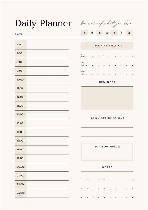 2024 Printable Calendar Free Daily Planner Sheet - Sukey Jenine