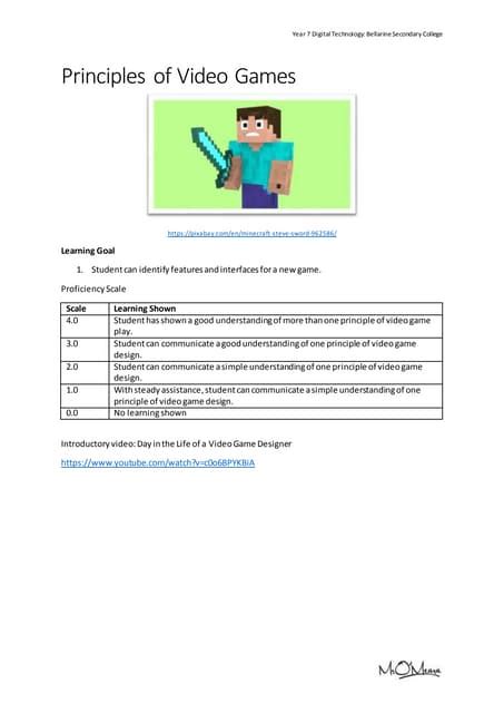 Good game 01 principles of video games | PDF