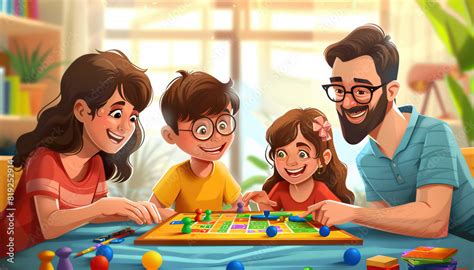 Happy Family Playing Board Games Together - Foster family bonds with ...