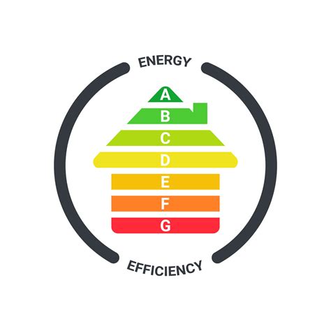 Energy efficiency logo. Energy efficient house. Green house symbol with ...