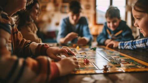 Family playing a board game together at home | Premium AI-generated image