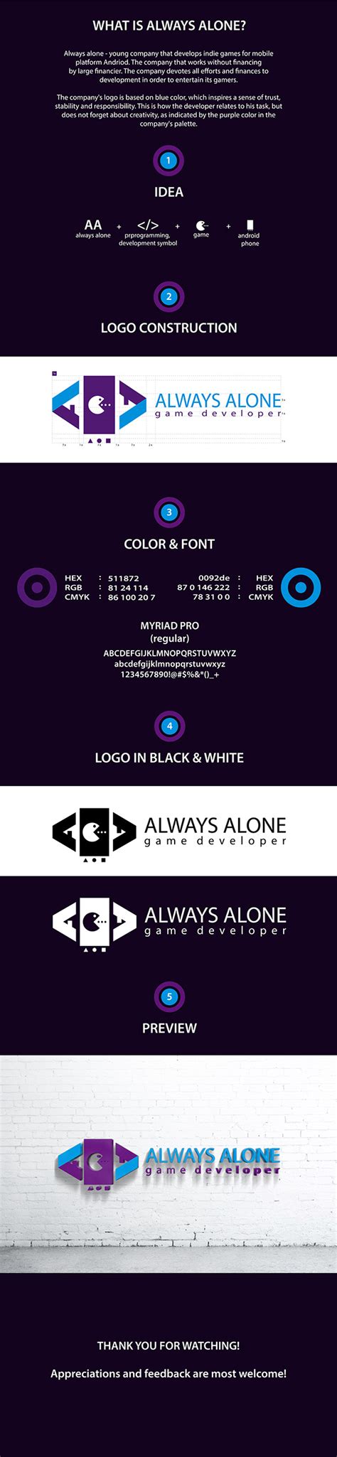 Game developer logo on Behance