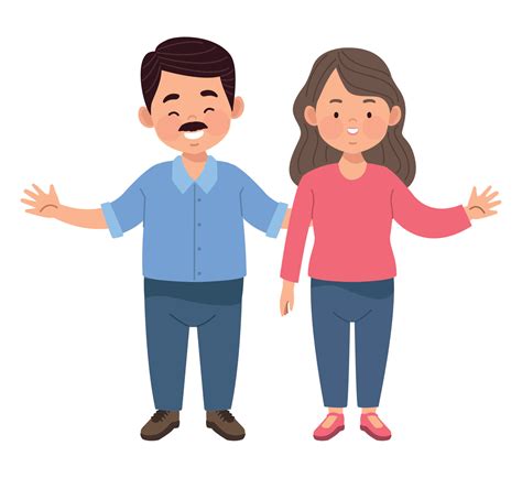 happy parents couple 10529874 Vector Art at Vecteezy