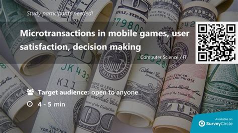 Effects of in-game microtransactions and player behavior : r/takemysurvey