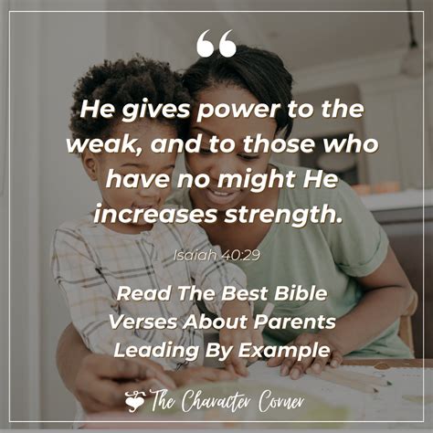 The Best Bible Verses About Parents Leading By Example - The Character ...