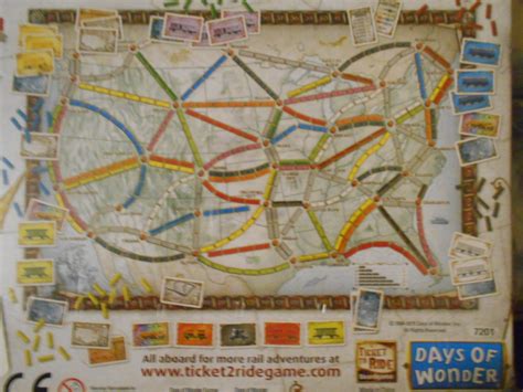 TICKET TO RIDE Game Board Full size Edition (5lbs) Card Family