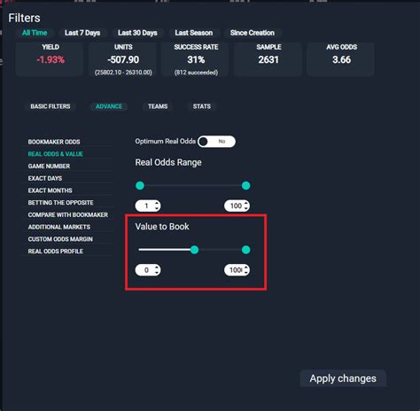 Advanced Filters - Futbolpractice