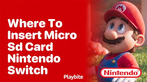 Where to Insert a Micro SD Card in Your Nintendo Switch - Playbite