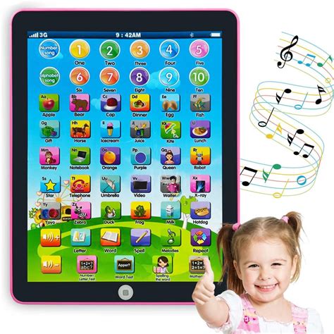 Interactive Learning Tablet for Kids, 5-in-1 Educational Toy for Ages 1 ...