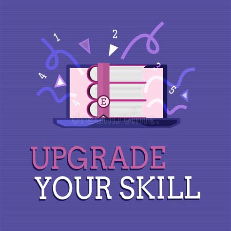 Text Sign Showing Upgrade Your Skill. Conceptual Photo Expand Scope of ...