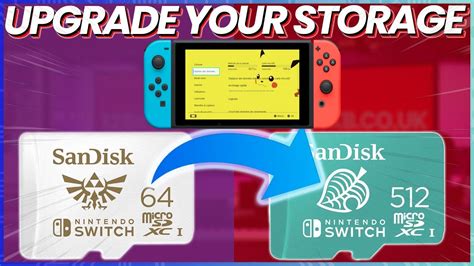 How to Upgrade MicroSD Card Storage SWITCH - YouTube
