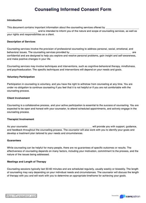 Informed Consent Form &amp; Example | Free PDF Download