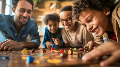 Family playing a board game together | Premium AI-generated image