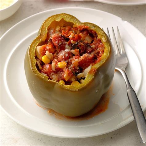 Vegetarian Stuffed Peppers Recipe: How to Make It | Taste of Home