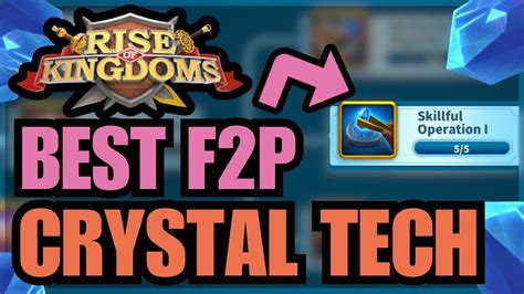 F2P Step By Step Crystal Tech UPGRADES to MAXIMISE YOUR VALUE! Rise of ...