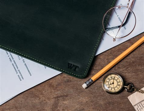 Leather Portfolio Document Organizer A4 Document Holder Paper | Etsy