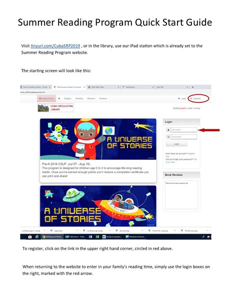 Summer Reading Quick Start Guide – Cuba Circulating Library