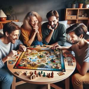 Diverse Group Fully Engaged in Board Game Fun | AI Art Generator | Easy ...