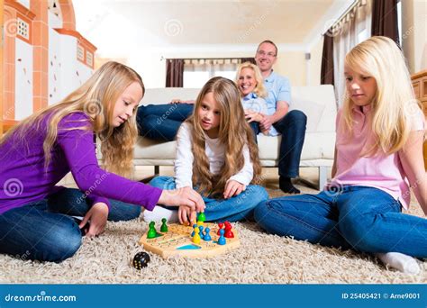 Family Playing Board Game at Home Stock Image - Image of happy, mother ...